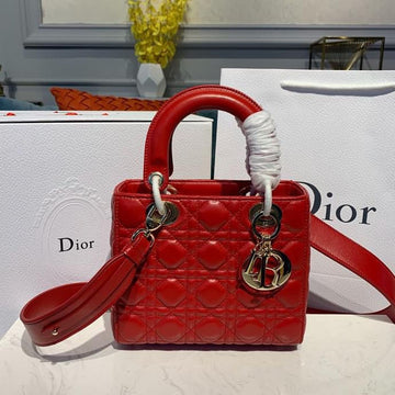 Top Quality Small Lady Bag Red Patent Gold Toned Hardware For Women 8in/20cm CD