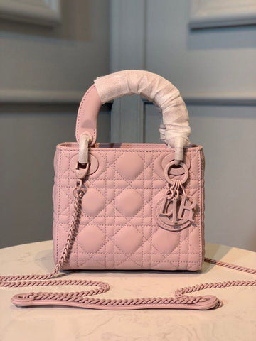 Top Quality Mini Lady Bag Pink For Women 6.5in/17cm CD M0505SLOI