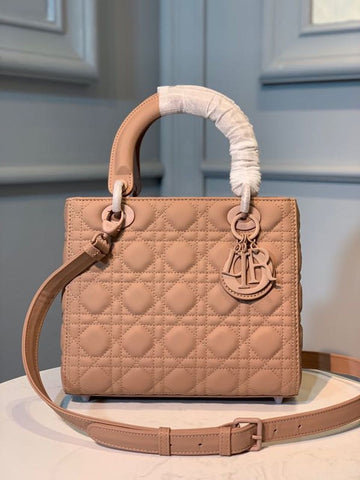 Top Quality MeTop Qualityum Ultramatte Lady Bag Blush For Women, Women’s Handbags 9in/24cm CD M0565ILOI_M50P