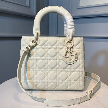 Top Quality MeTop Qualityum Lady Bag White For Women 9.5in/24cm CD