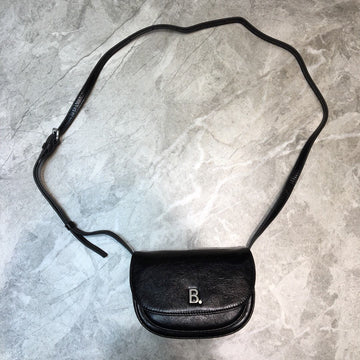 Top Quality Leader Soft Round Cross Bag In Black, For Women,  Bags 6.3in/16cm