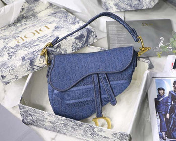 Top Quality Saddle Bag Light Blue For Women 10in/25.5cm CD