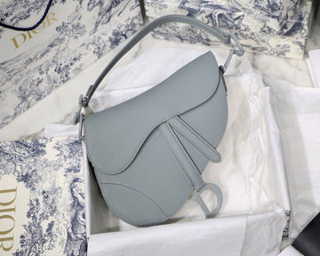 Top Quality Ultramatte Saddle Bag Canvas Light Blue For Women 25cm/10in CD