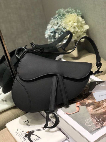 Top Quality Saddle Bag Black For Women 10in/26cm CD M0446SLLO_M989