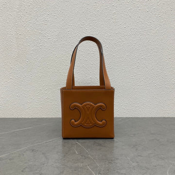 Top Quality Cube Bag Cuir Triomphe Square Tan For Women 6in/15cmÃÂ 