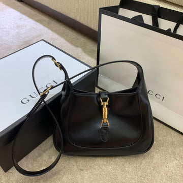 gg Jackie 1961 Small Shoulder Bag Black For Women 10.8in/27cm gg â636709 10O0G 1000