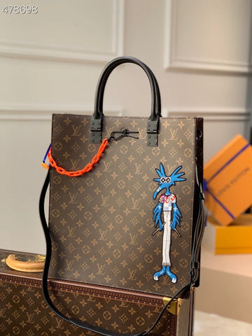 Top Quality Sac Plat Bag Monogram Canvas By Virgil Abloh For Women, WoBags 14.1in/36cm Top Quality M45667