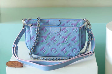 Top Quality Multi Pochette Accessoires Monogram Empreinte Blue For Women, WomenÂs Handbags 9.4in/24cm Top QualityÂ 