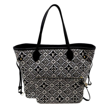 LOUIS VUITTON Since 1854 Neverfull MM Jacquard Shoulder Bag Grey