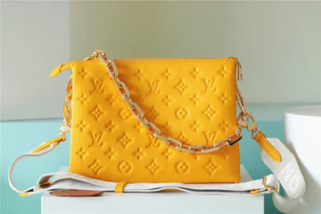 Top Quality Coussin MM Monogram Yellow For Women, WomenÂs Handbags, Shoulder And Crossbody Bags 13.4in/34cm Top QualityÂ 