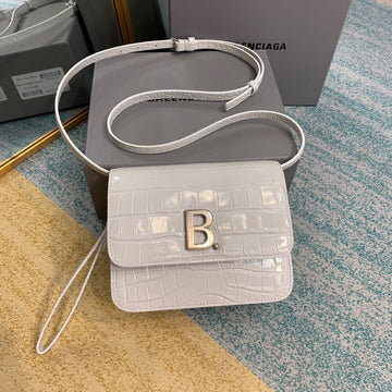 Top Quality Bolso Bandolera B In White, For Women,  Bags 7in/18cm
