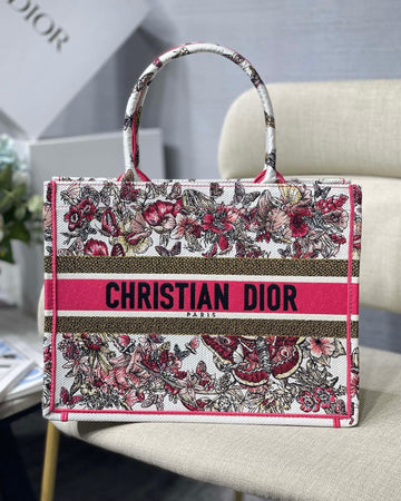 Top Quality MeTop Qualityum Book Tote Pink Multicolor, For Women, WomenÂs Handbags 14in/36cm CD