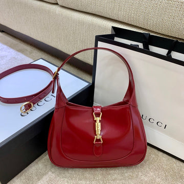gg Jackie 1961 Small Shoulder Bag Red For Women 10.8in/27cm gg â636709 10O0G 6638