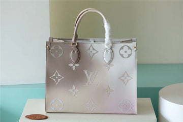 Top Quality Onthego MM Tote Bag In Monogram Canvas Sunset Kaki For Women 13.8in/35cm Top Quality M20510