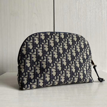Top Quality Large Top Quality Oblique Beauty Bag Black For Women 9in/23cm CD