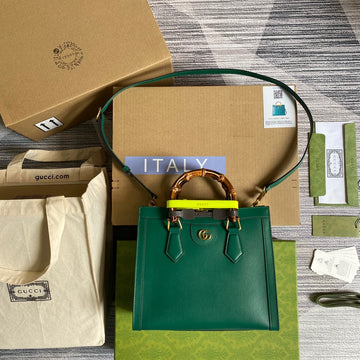 gg Diana Small Tote Bag Green For Women, Women’s Bags 11in/27cm gg â