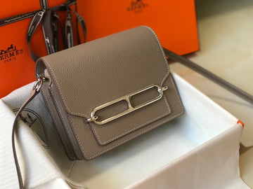 Top Quality Mini Evercolor Sac Roulis 19 Grey For Women, Handbags, Shoulder Bags 7.5in/19cm