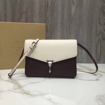 Top Quality Small Macken Colorblock Crossbody Brown/White Bag For Women, Bags 9.5in/24cm
