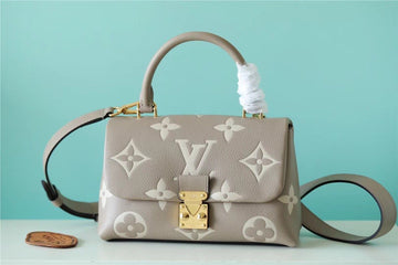 Top Quality Madeleine BB Monogram Empreinte Dove Gray/ Creme Beige For Women,  Shoulder and Crossbody Bags 9.4in/24cm Top Quality