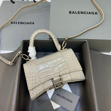 Top Quality Hourglass XS Handbag In Beige, For Women,  Bags 7.4in/19cm
