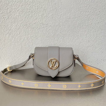 Top Quality Point 9 Create By Nicolas Ghesquie?re With Monogram Flower 9.1in/22cm Grey For Women Top Quality M55946