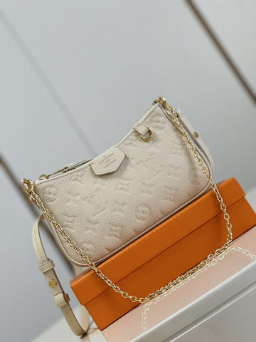 Top Quality Easy Pouch On Strap Monogram Empreinte CrÃ¨me White For Spring, WomenÂs Handbags, Shoulder Bags 7.5in/19cm Top Quality M81066