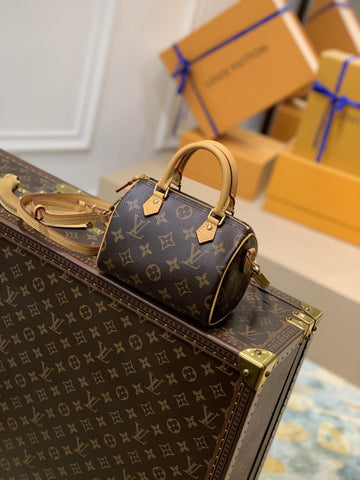 Top Quality Nano Speedy Monogram Canvas For Women, WomenÂs Handbags, Shoulder Bags 6.3in/16cm Top Quality M81085