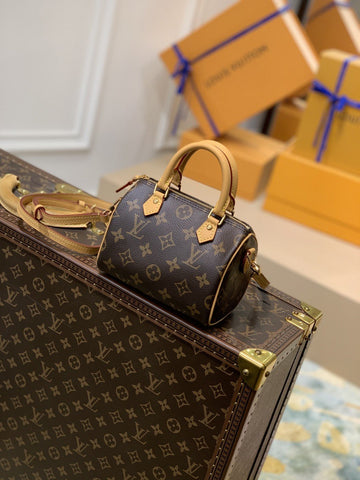Top Quality Nano Speedy Monogram Canvas For Women, WomenÂs Handbags, Shoulder Bags 6.3in/16cm Top Quality M81085