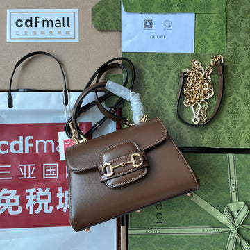 gg Ophidia gg Horsebit 1955 Mini Bag Brown For Women, Women’s Bags 8in/22cm gg 703848 AAA7G 2361