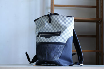 Top Quality Matchpoint Backpack Damier Azur For Men, Bags 17in/43cm Top Quality N40018