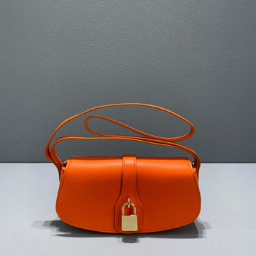 Top Quality Clutch On Strap Orange For Women 7in/18cm