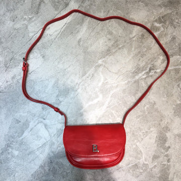 Top Quality Leader Soft Round Cross Bag In Red, For Women,  Bags 6.3in/16cm