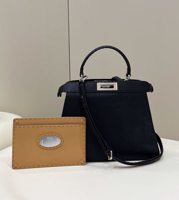 Top QualityTop Quality Peekaboo ISeeU Medium Black For Women, Women’s Handbags, Shoulder Bags 13.1in/33.5cm FF