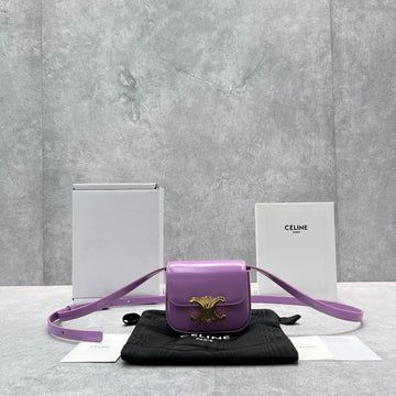 Top Quality Teen Triomphe Bag Violet For Women 7in/19cm