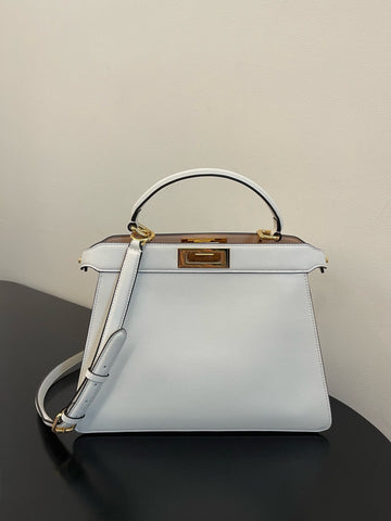 FI Top Quality ISeeU Petite White Small Bag For Woman 20cm/8in