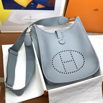 Top Quality Evelyne III 29 Bag Light Blue With SiTop Qualityer-Toned Hardware For Women, Shoulder And Crossbody Bags 11.4in/29cm H056277CK18