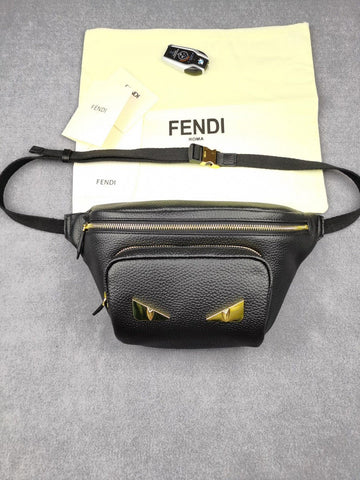 Top QualityTop Quality Little Monster Belt Bag Black For Men, Men’s Bag 7.9in/20cm FF