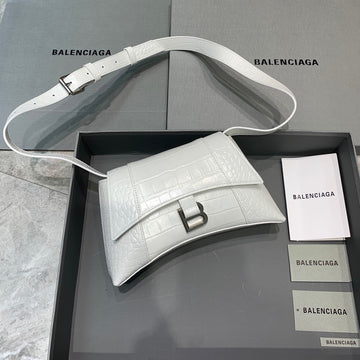 Top Quality Downtown XS Shoulder Bag In White, For Women,  Bags 10in/25cm