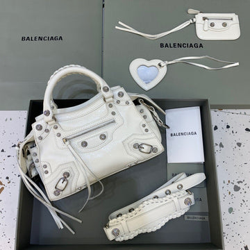Top Quality Neo Cagole XS Handbag In White, For Women,  Bags 15.3in/39cm 700451210B09104