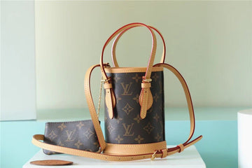 Top Quality Nano Bucket Bag Monogram Canvas Brown For Women Brown 6.7in/17cm Top QualityÂ 