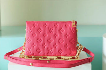 Top Quality Coussin BB Grain Fluo Pink For Women, WomenÂs Bags, Shoulder And Crossbody Bags 8.3in/21cm Top Quality M20750