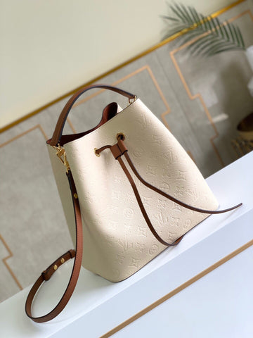 Top Quality NeoNoe MM Bucket Bag Monogram Empreinte Creme For Women, WomenÂs Bags, Shoulder Bags 10.2in/26cm Top Quality M45307