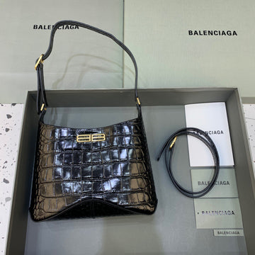 Top Quality XX Small Hobo Bag In Black, For Women,  Bags 7.8in/20cm 6955892108X1000
