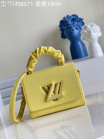 Top Quality Twist PM Ginger Yellow For Women, WomenÂs Handbags, Shoulder And Crossbody Bags 7.1in/18cm Top Quality M58571
