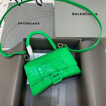 Top Quality Hourglass XS Handbag In Bright Green, For Women,  Bags 7.4in/19cm 5928331U6AK3809