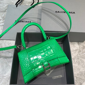 Top Quality Hourglass Small Handbag In Green, For Women,  Bags 9in/23cm