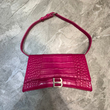 Top Quality Hourglass Handbag In Dark Pink, For Women,  Bags 9.8in/25cm