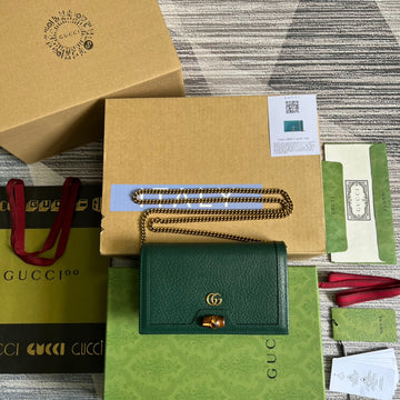 gg Diana Mini Bag With Bamboo Green For Women, Women’s Bags 7.5in/19cm gg â696817 DJ20T 3120
