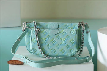 Top Quality Multi Pochette Accessoires Monogram Empreinte Vert D’eau Green For Women, WomenÂs Handbags 9.4in/24cm Top Quality M46180
