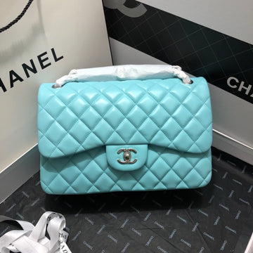 CHLLarge Classic Handbag Gold Hardware Blue For Women Handbags, Shoulder Bags 11.8in/30cm